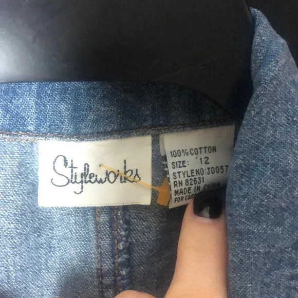 Vintage‎ Denim Dress - Picture 2 of 8